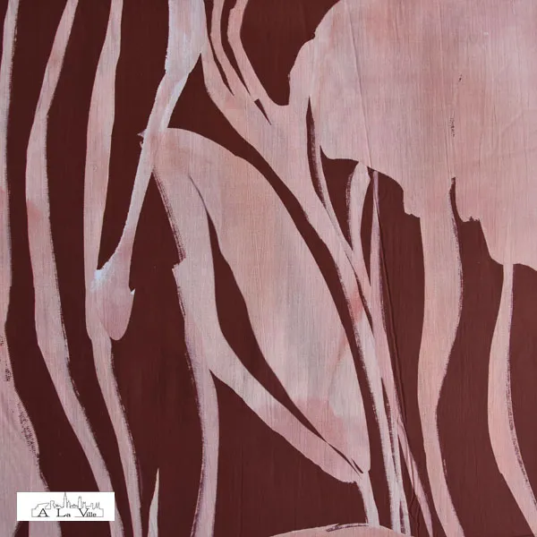 Katoen rood met print - Knipmode